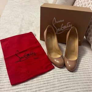 Women’s louboutin heels US size 9 1/2. GREAT QUALITY, worn once!